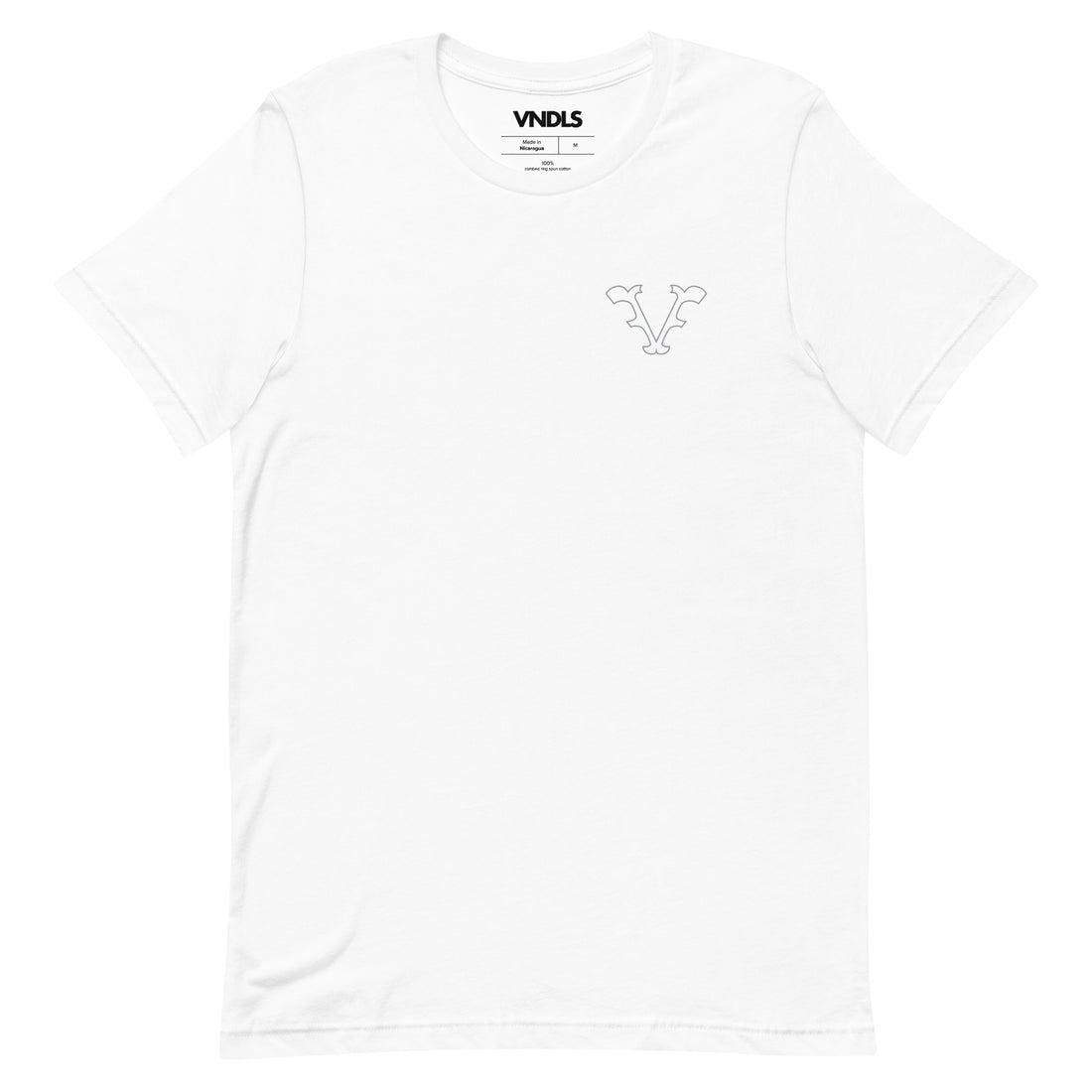 "V" Tee "White Logo"